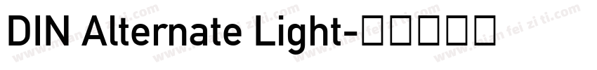 DIN Alternate Light字体转换